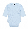 Body Organico Manga Larga Bebe - Color Dusty Blue